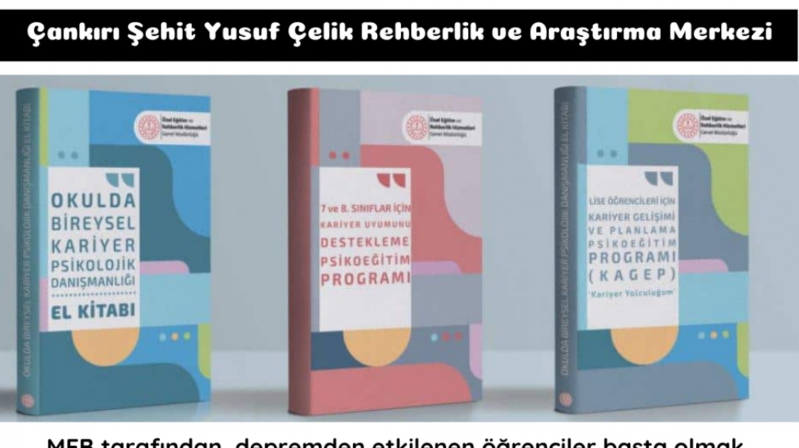 LGS VE YKS'YE HAZIRLANAN ÖĞRENCİLER İÇİN SINIF REHBERLİK PROGRAMLARINI DESTEKLEYİCİ VE KARİYER DANIŞMANLIĞI EL KİTAPLARI